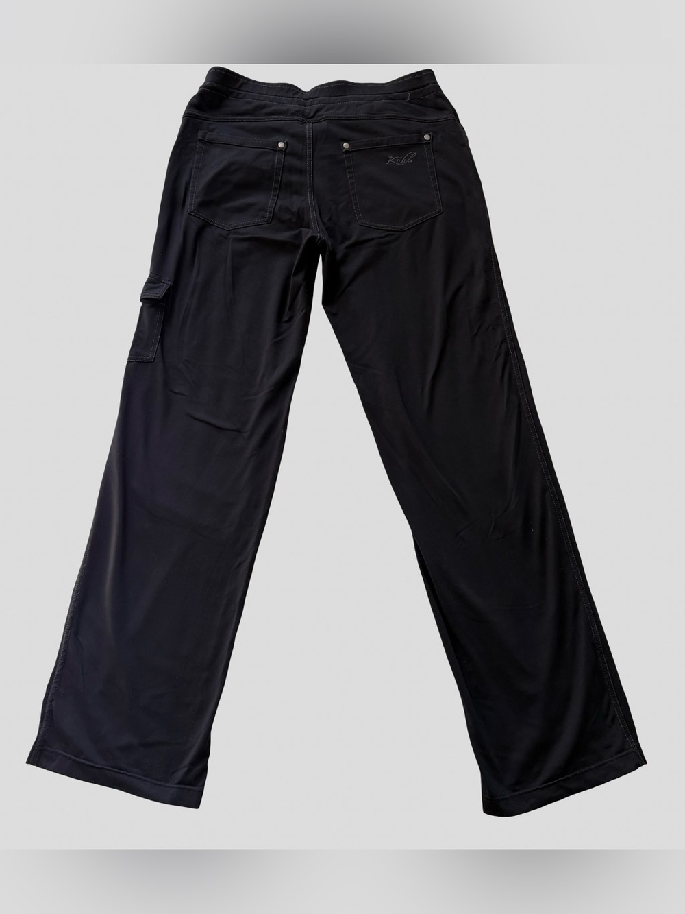 Kuhl Black Cargo Nylon Stretch Pants - Wide Leg